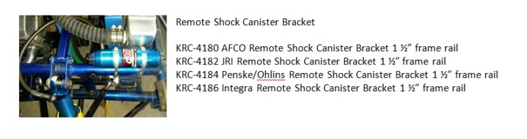 AFCO Remote Shock Canister Bracket